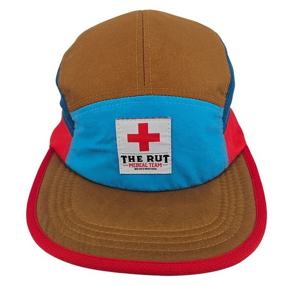 The Hut Medical Team Big Ski Montana Colorblock Flat Brim Hat Cap OS Gorp Cabin - Picture 1 of 6